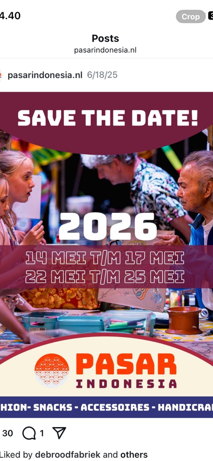 Akan membantu dan mendukung suport  kegiatan FPPI utk UMKM di Belanda mei 2026